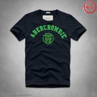 heren abercrombie korte tees new york est 1892 donkere marineblauw groen Sale Online j9x75405